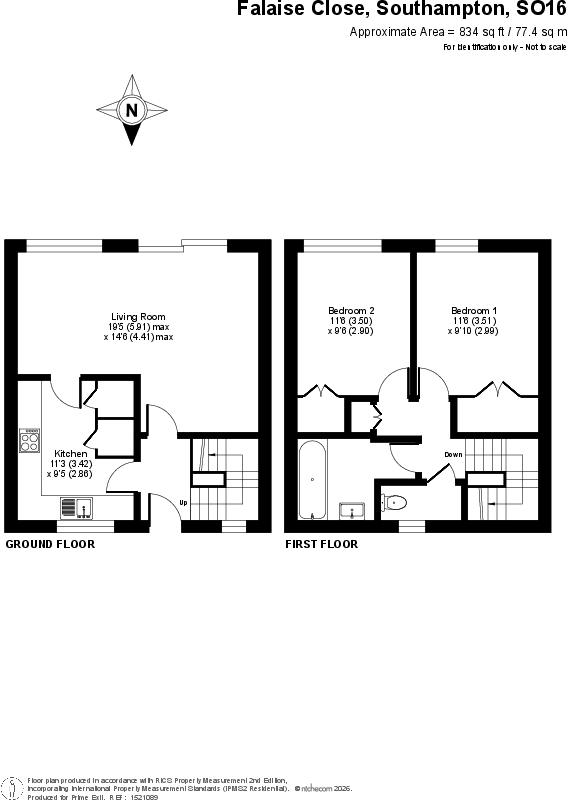 Falaise Close, Southampton, City Of Southampton floorplan