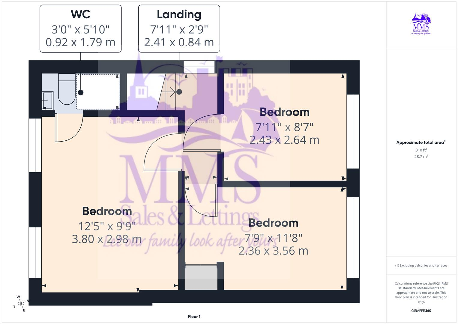 Hever Croft, Strood floorplan