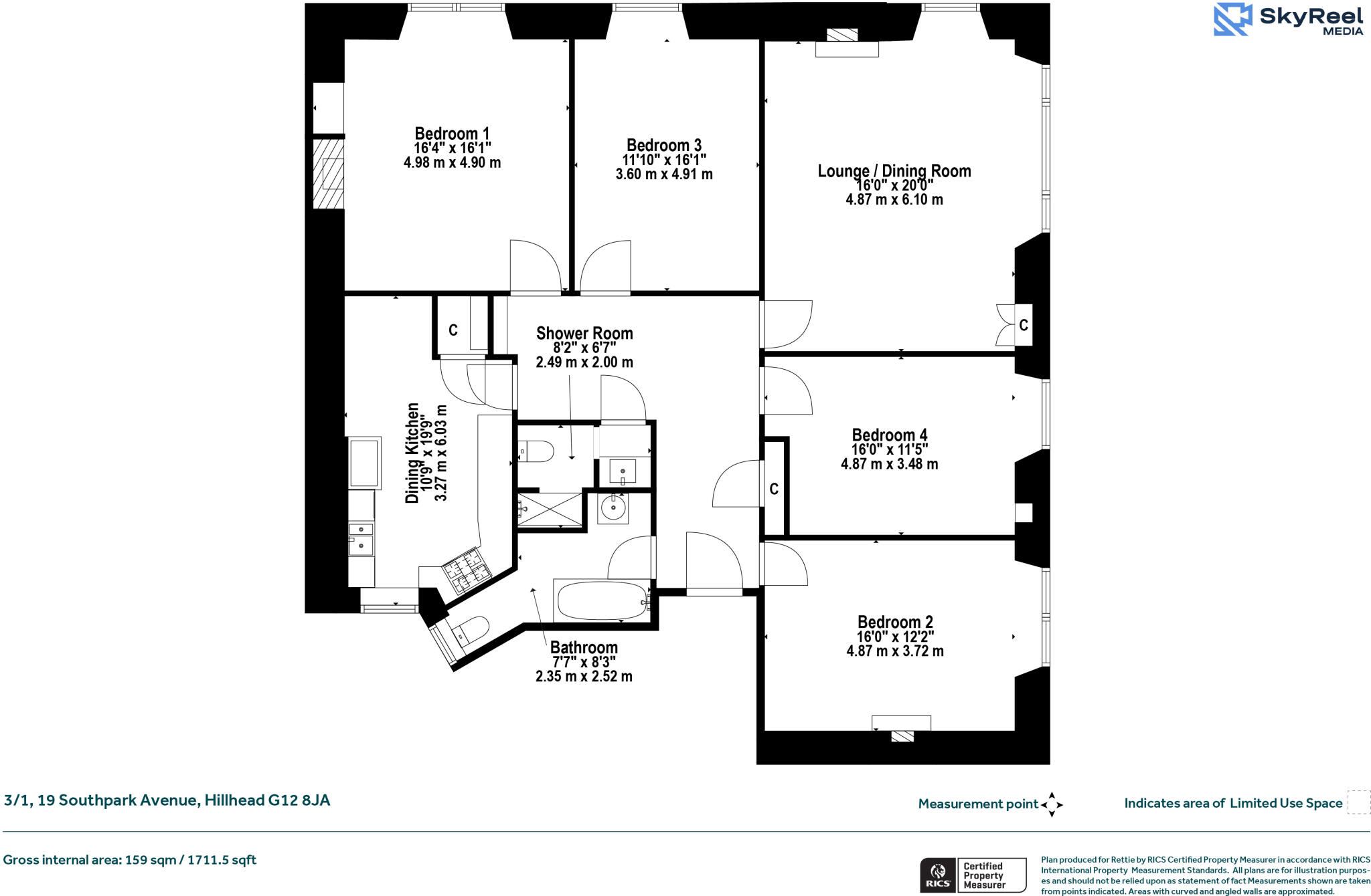 Southpark Avenue, Hillhead, Glasgow floorplan