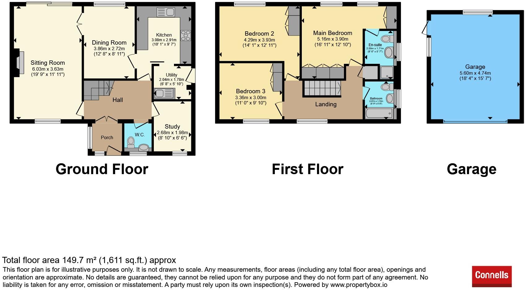 The Yews, Oadby, Leicester floorplan