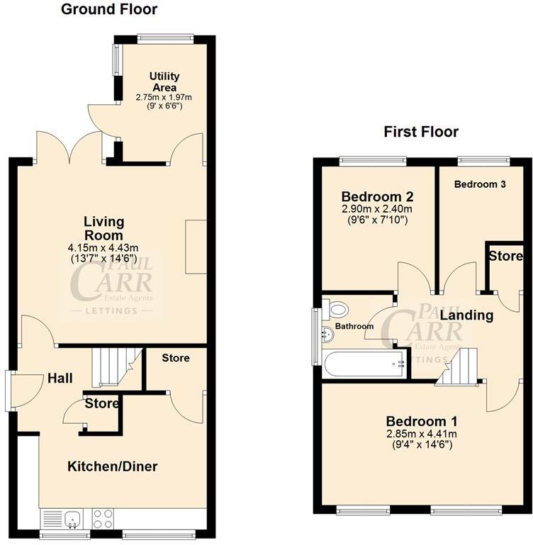 Woodford Crescent, Burntwood, WS7 9AE floorplan