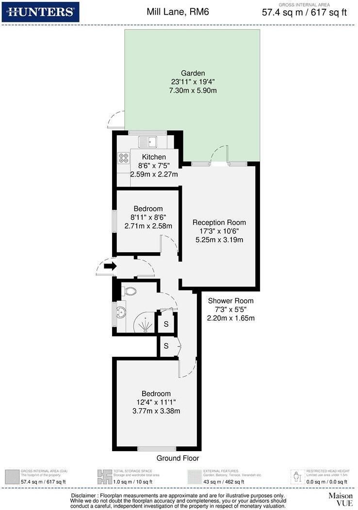 Mill Lane, Chadwell Heath, RM6 floorplan