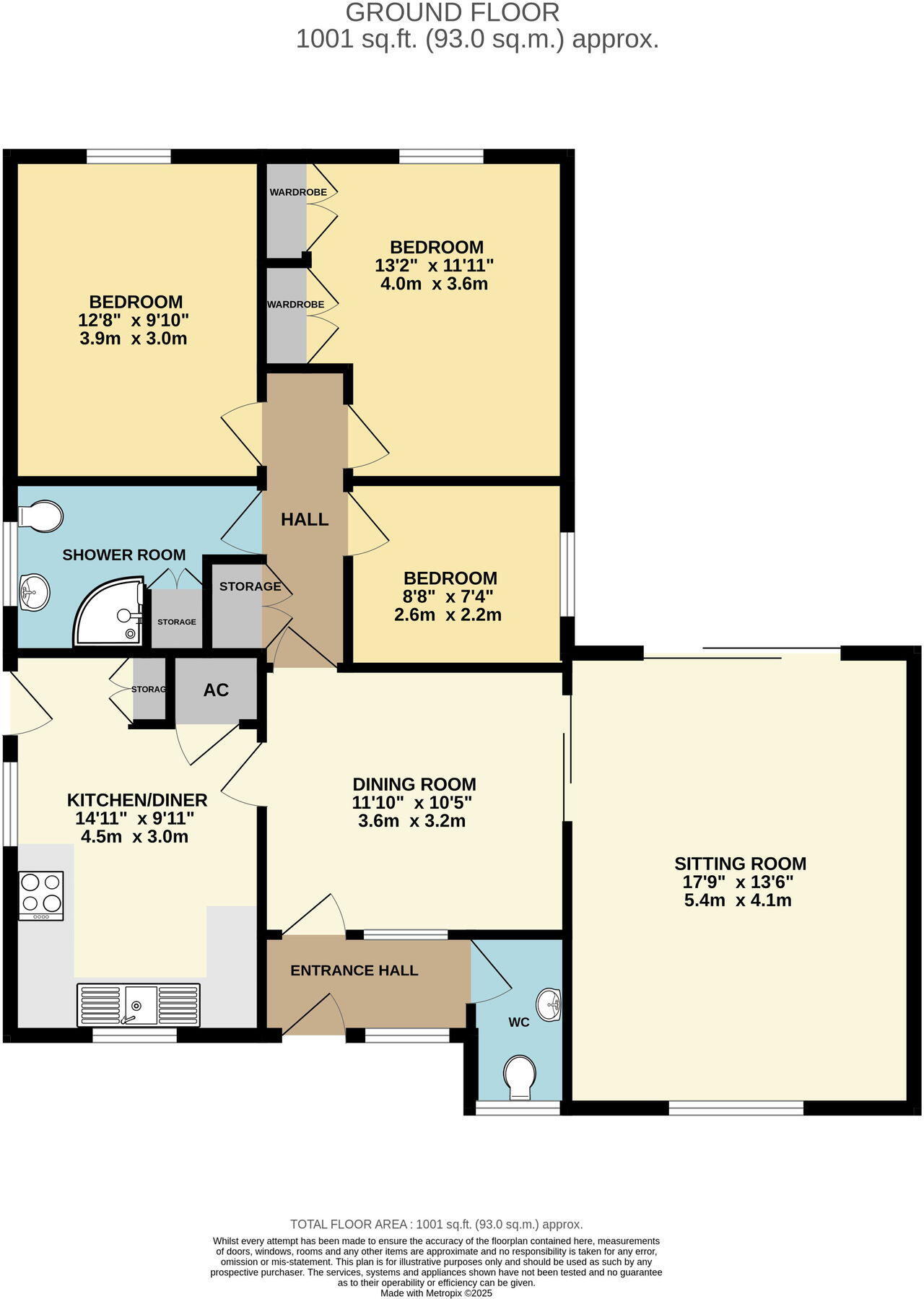 Orchard Close, Upton-upon-severn, Worcestershire, WR8 floorplan
