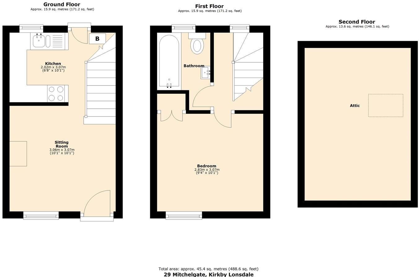 29 Mitchelgate, Kirkby Lonsdale floorplan