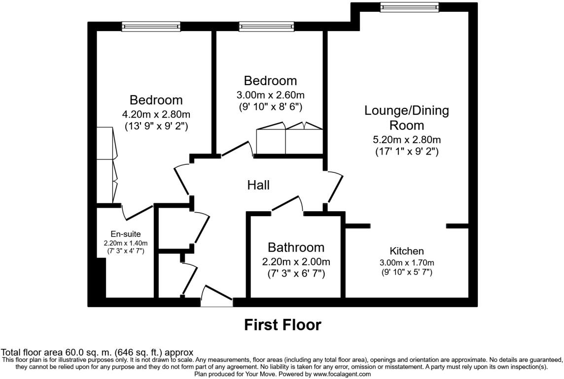Albany Court Albany Place, Egham, Surrey, TW20 floorplan