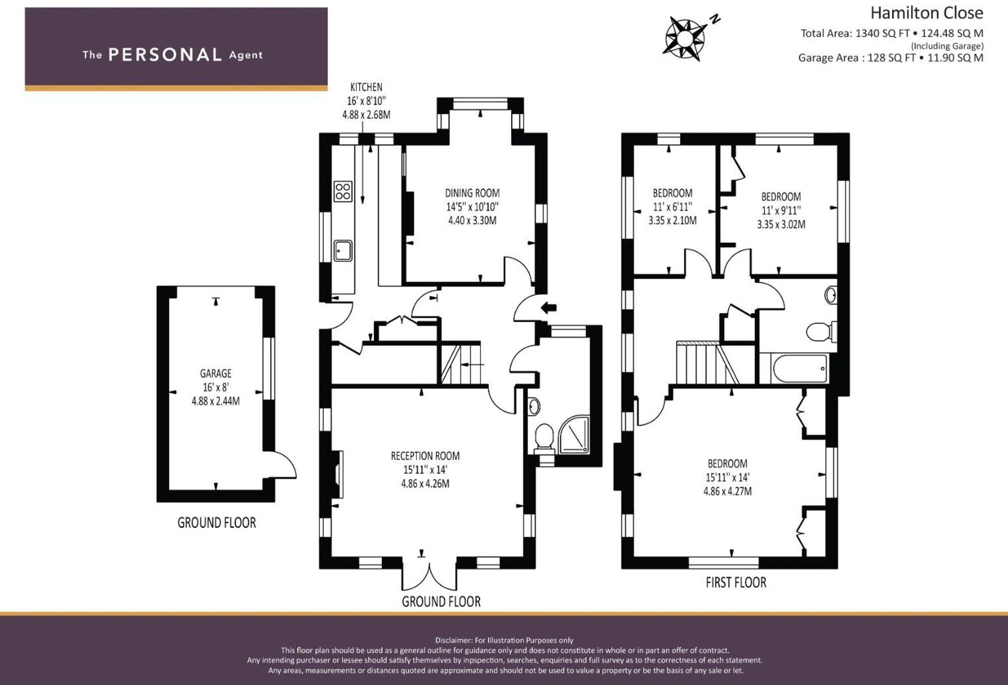 Hamilton Close, Epsom, KT19 floorplan