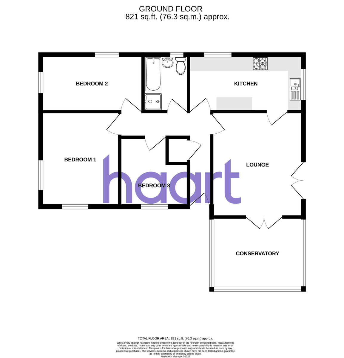 Leicester Gardens, Sheerness floorplan