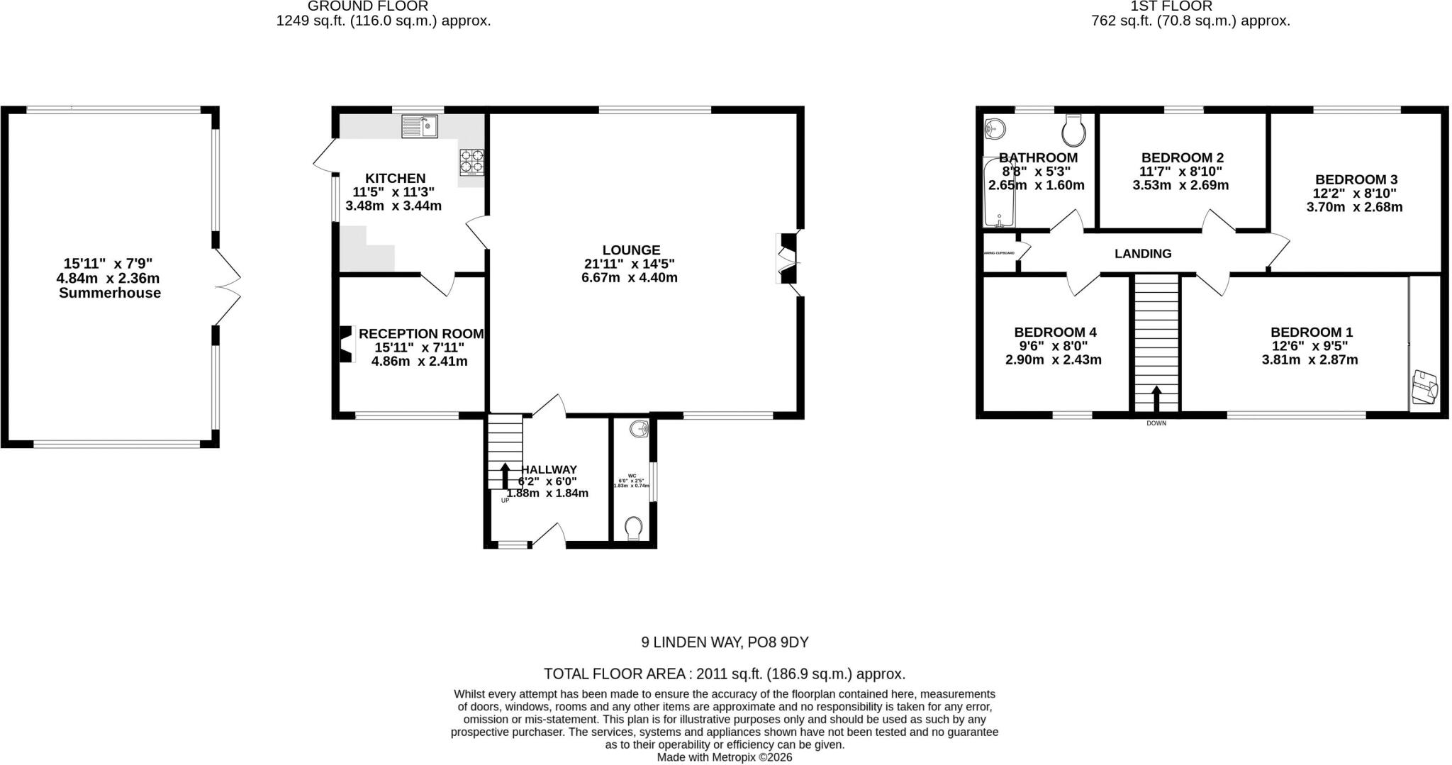 Linden Way, Horndean floorplan