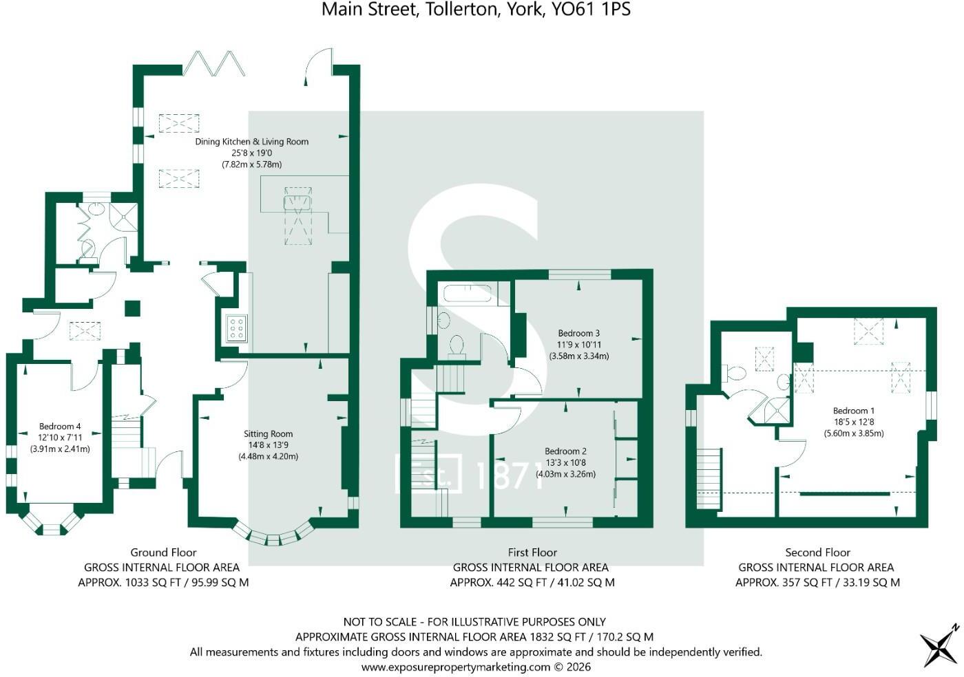 Tollerton, York floorplan