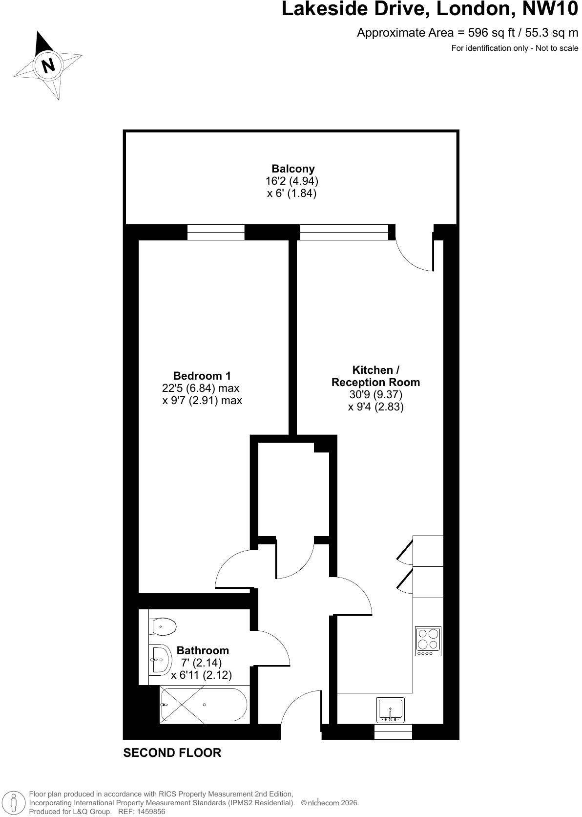 9 Lakeside Drive, Park Royal, NW10 7GL floorplan