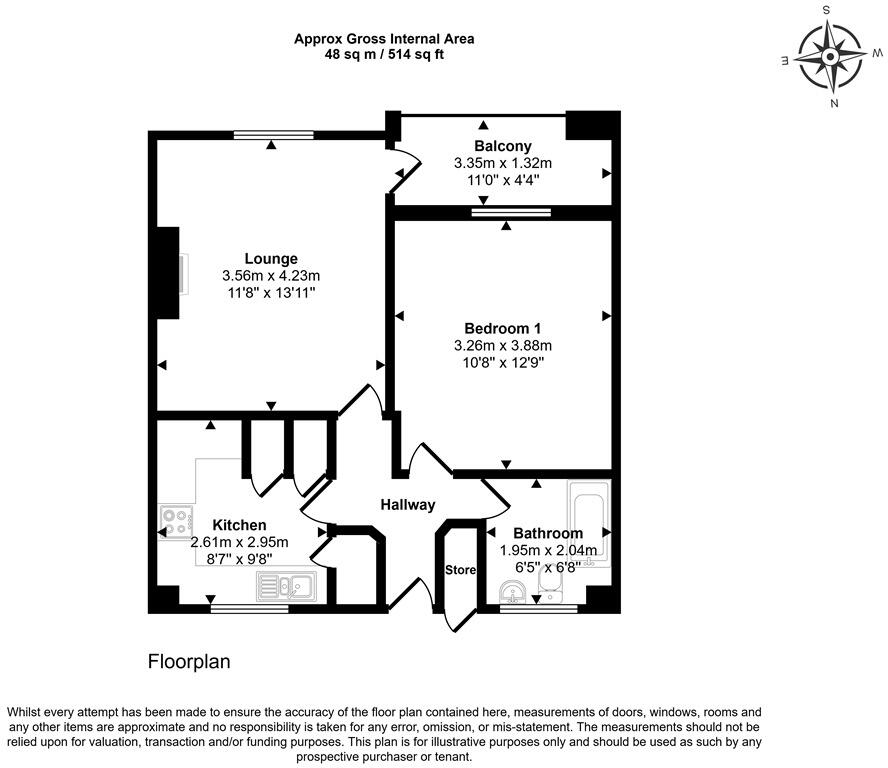 15 Newtown Buildings, Newtown Road, Bedworth, CV12 8QA floorplan