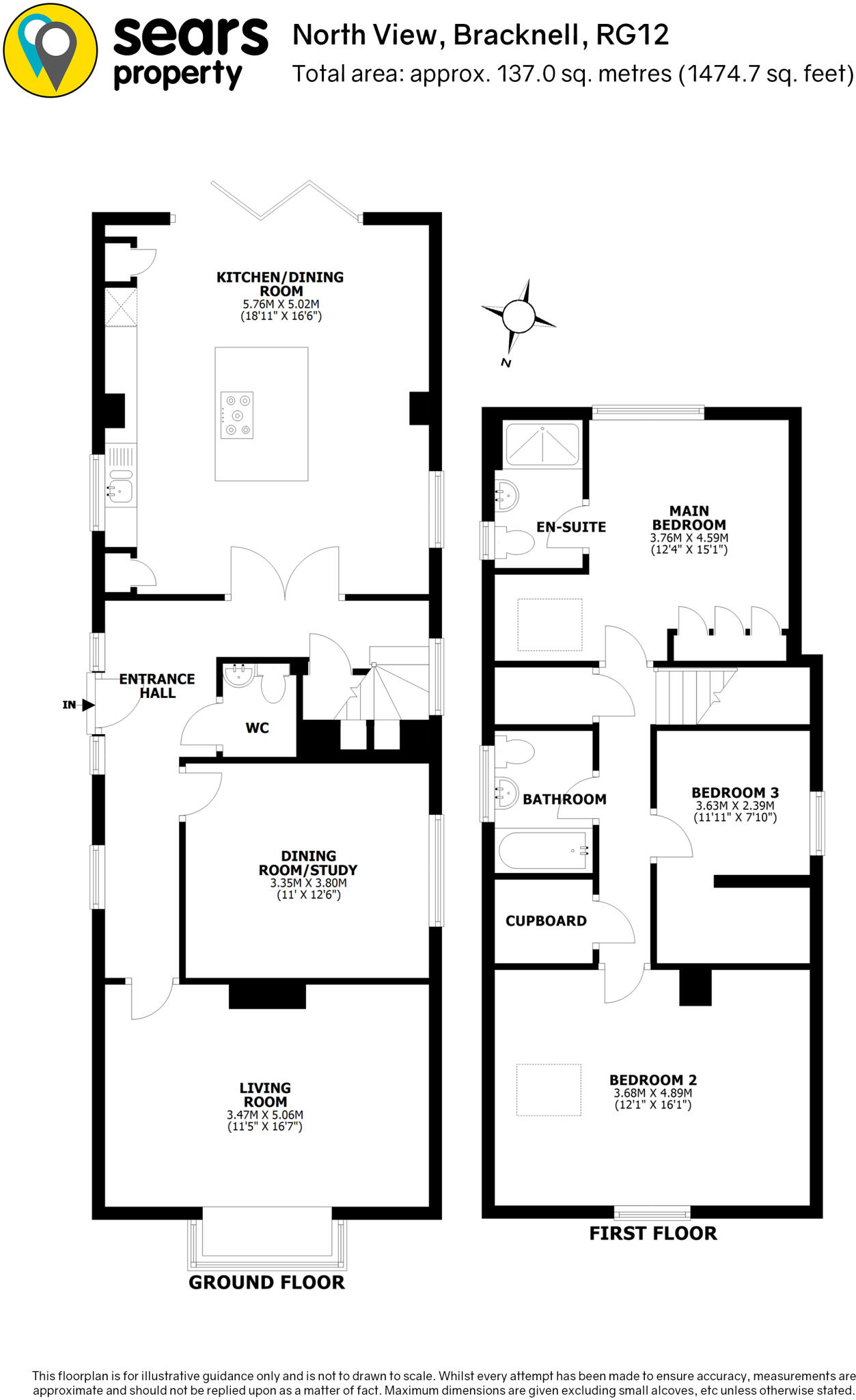 North View, Binfield, RG12 floorplan