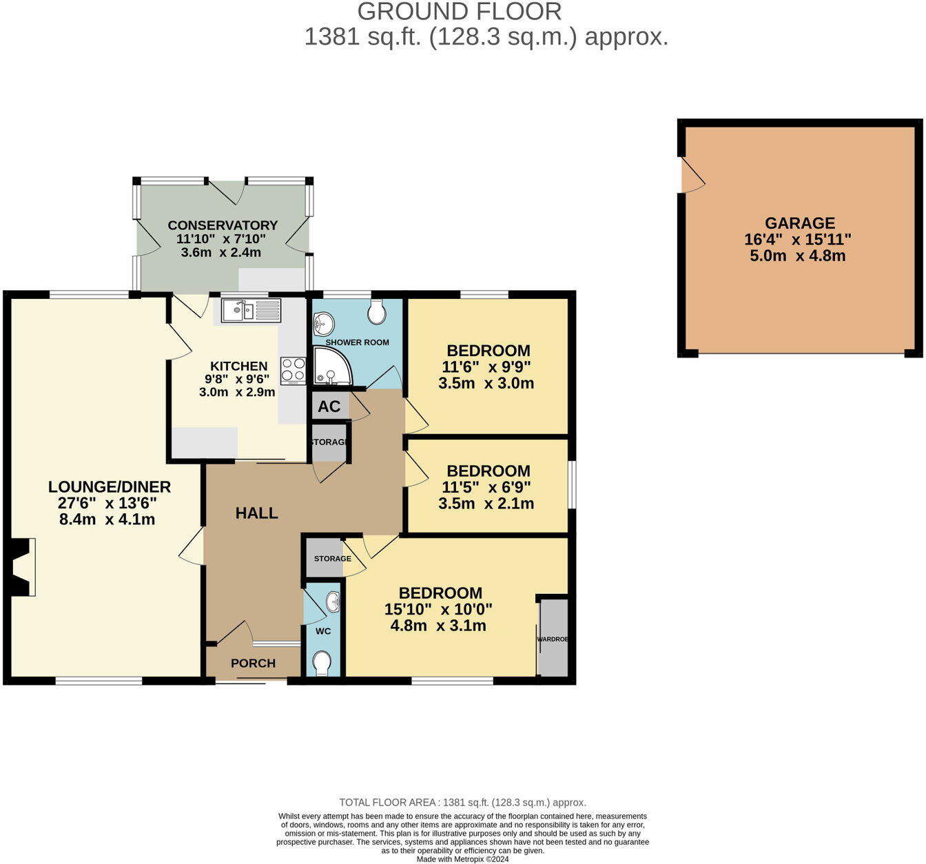 Hillivew Gardens, Ryall, Upton Upon Severn, WR8 0QJ floorplan