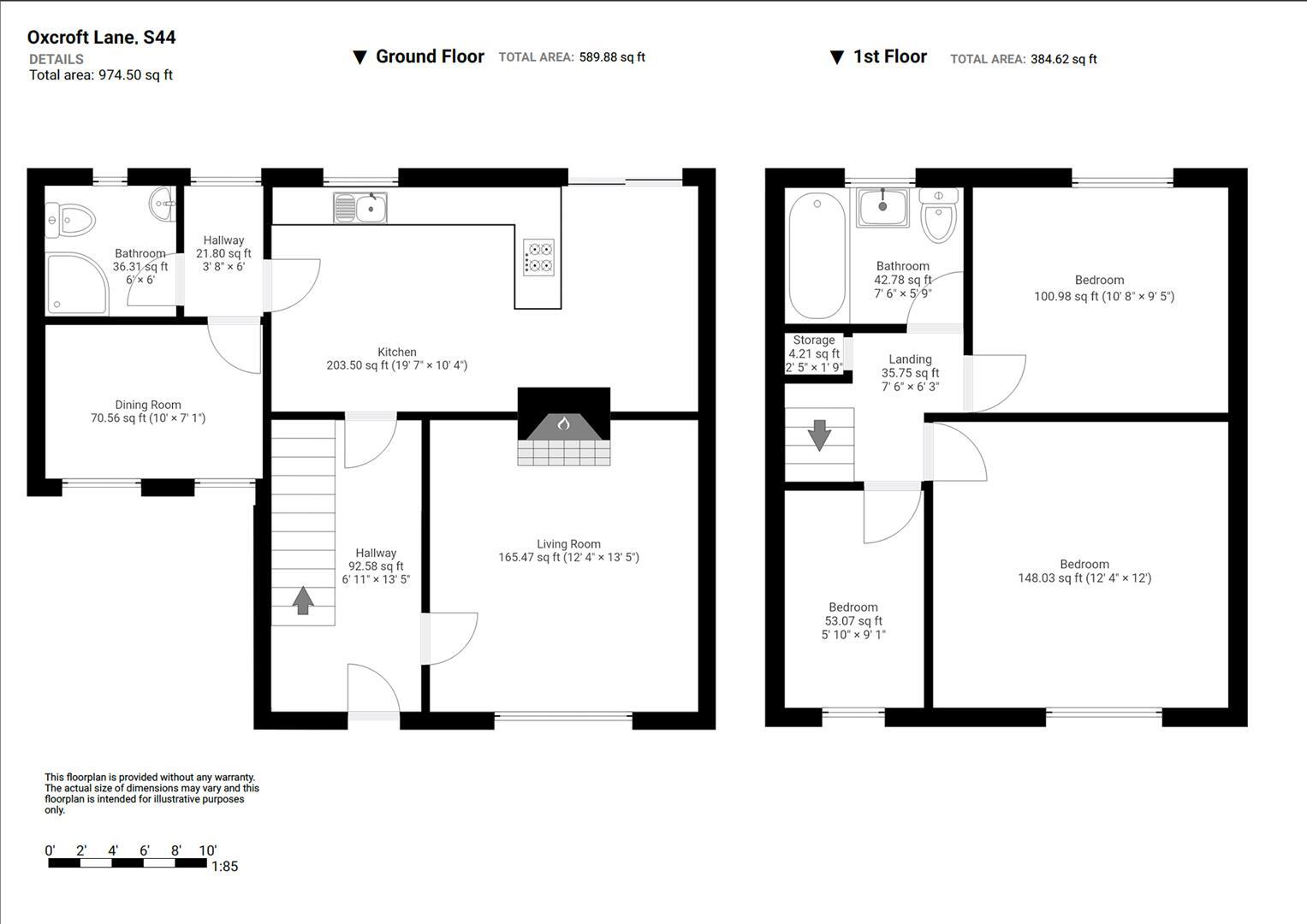 Oxcroft Lane, Bolsover, Chesterfield floorplan