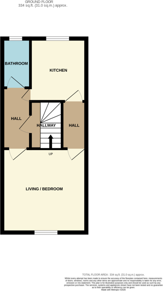 Flat 4, 66 City Road, Bristol BS2 8TX floorplan