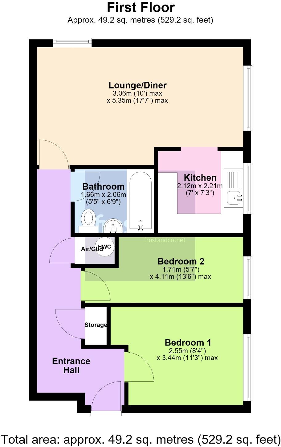 Euston Grove, Ringwood, Hampshire, BH24 floorplan