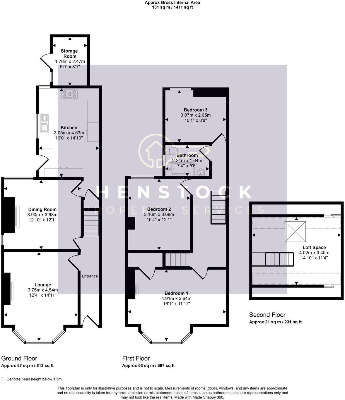 Durnford Street, Middleton, Manchester, M24 floorplan