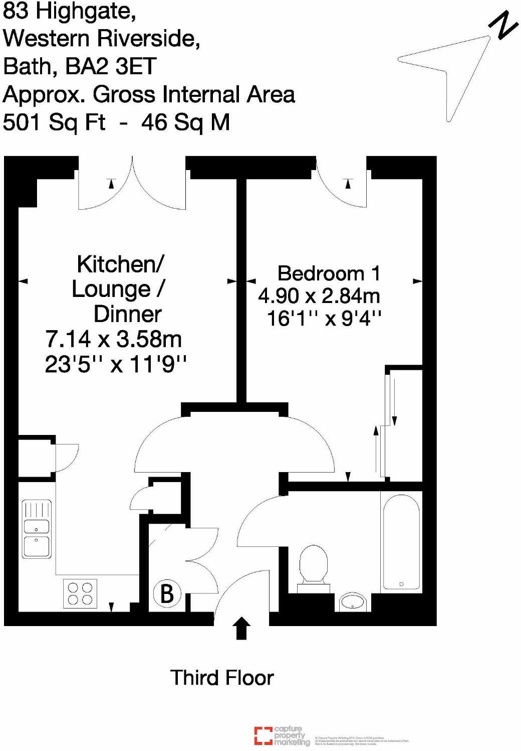 Highgate, Longmead Terrace, Bath floorplan