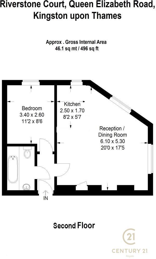 Queen Elizabeth Road Kingston upon Thames KT2 floorplan
