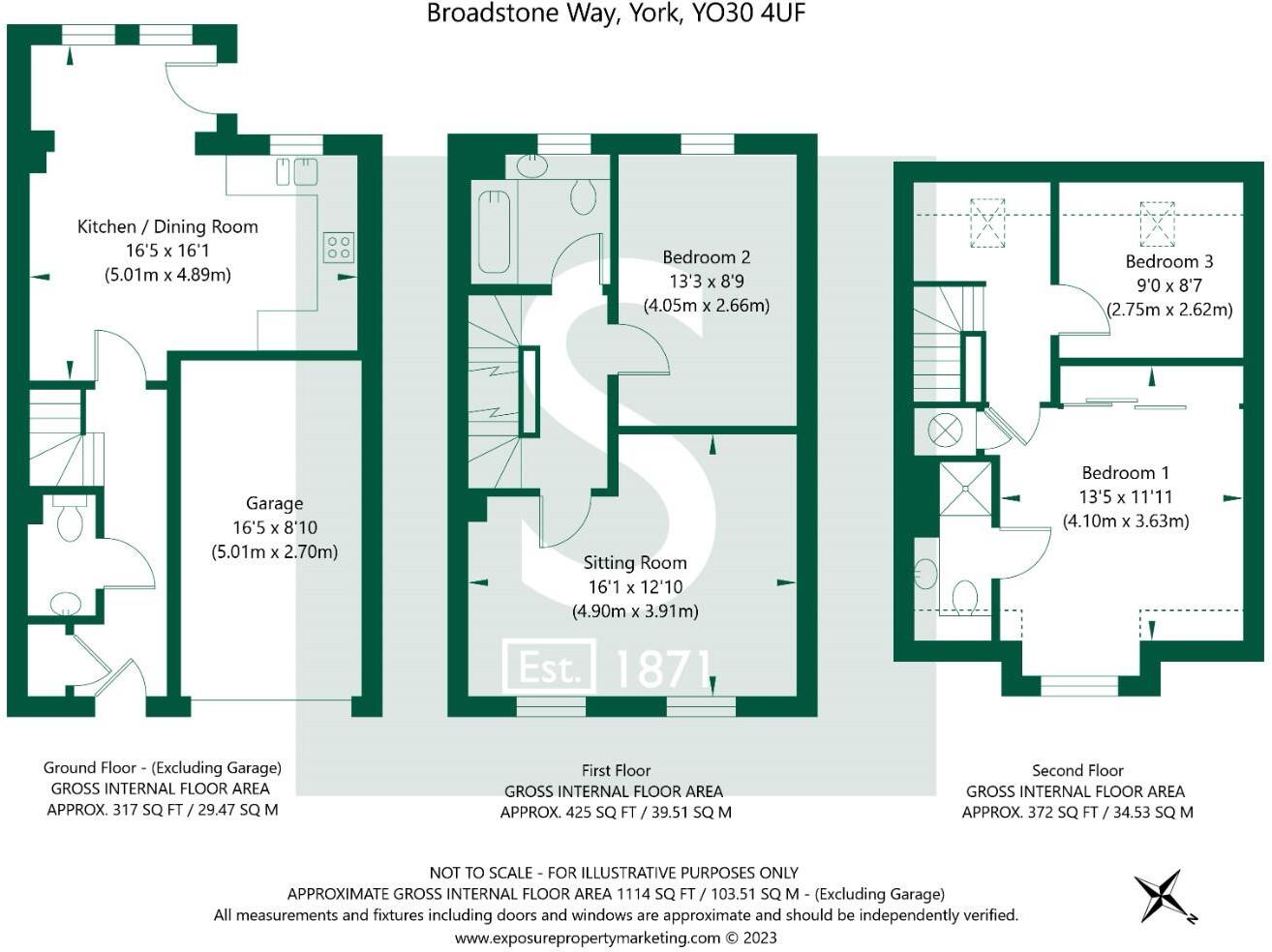 Broadstone Way, York floorplan