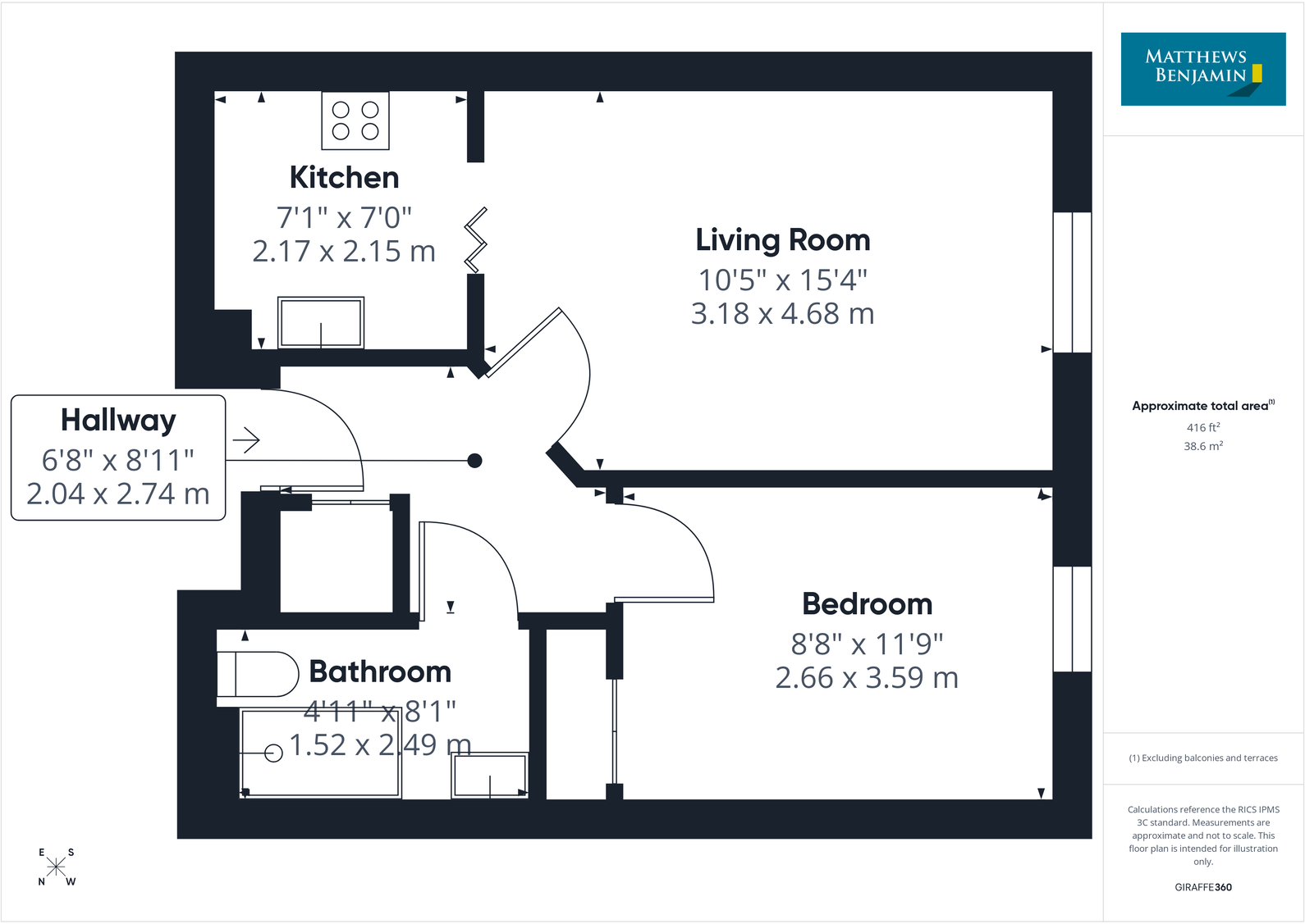 Millans Court, Ambleside, LA22 9BW floorplan