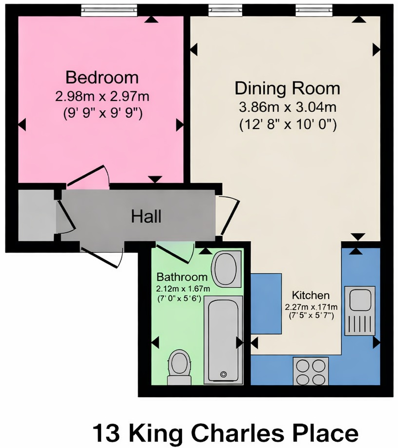 King Charles Place, St. Johns, Worcester, WR2 5AJ floorplan