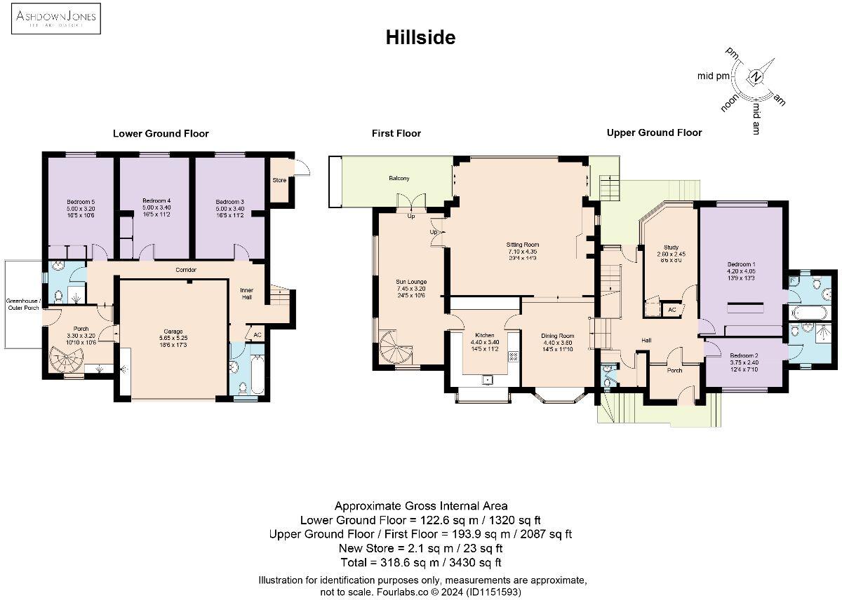 Hillside, Storrs Park, Bowness-on-Windermere, LA23 3LY floorplan