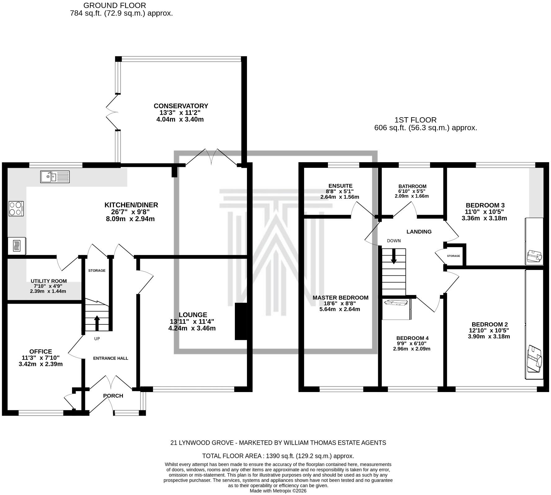 21, Lynwood Grove, Harwood, Bolton, BL2 3JZ floorplan