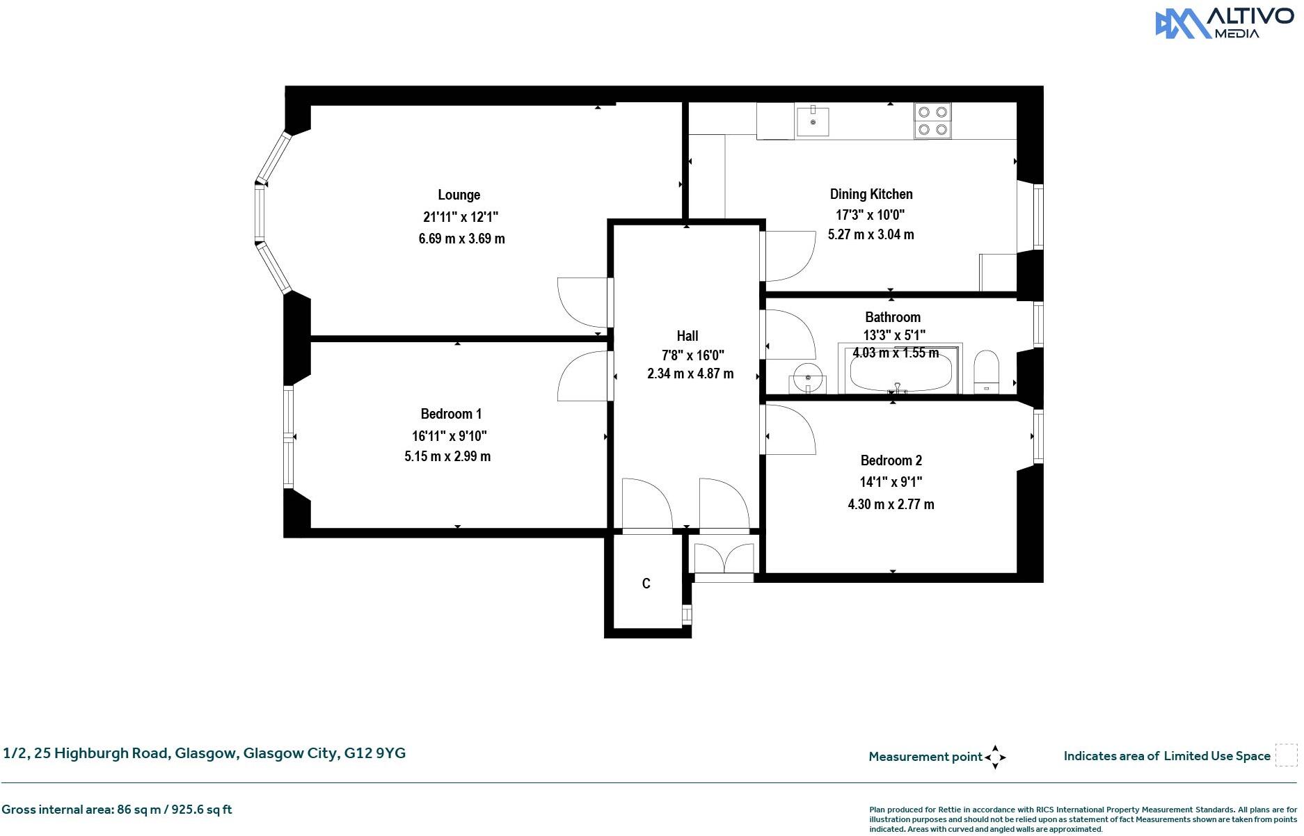 Highburgh Road, Hyndland, Glasgow floorplan