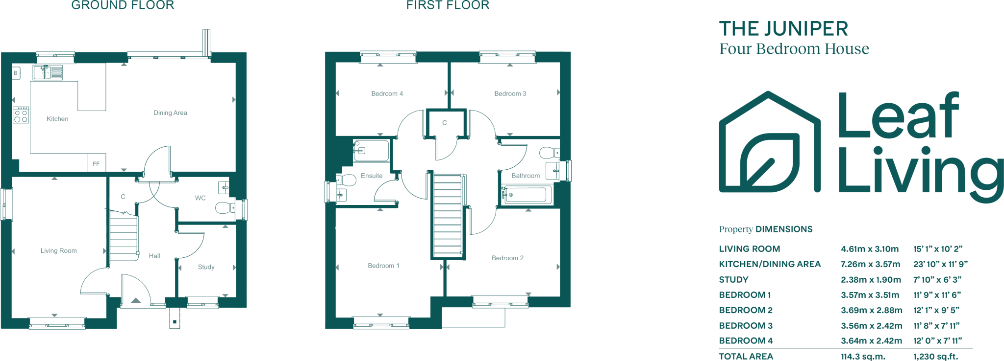 Leaf Living at Liberty Place, Hailsham, BN27 floorplan