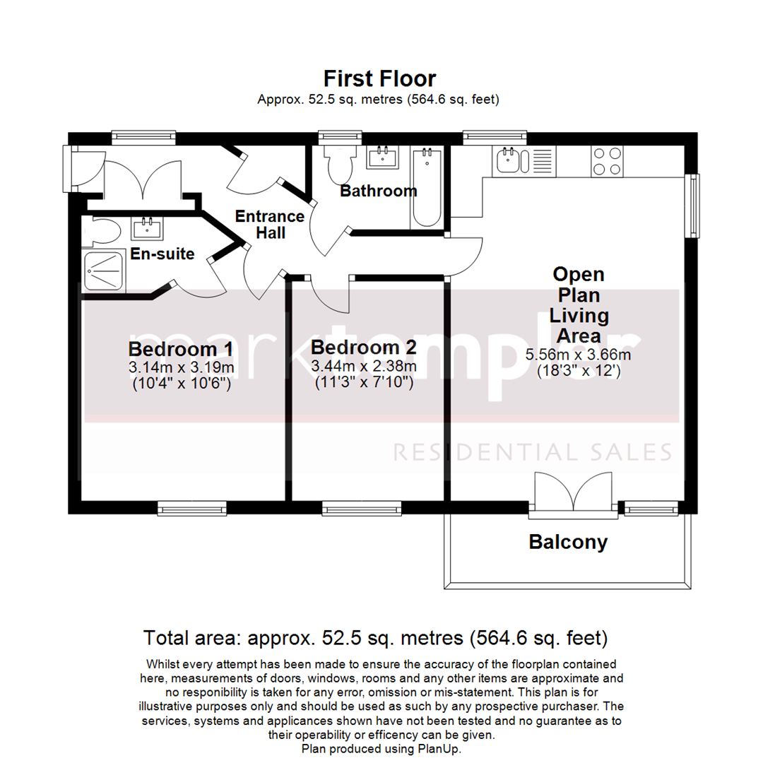 Modern first floor apartment in central Yatton floorplan