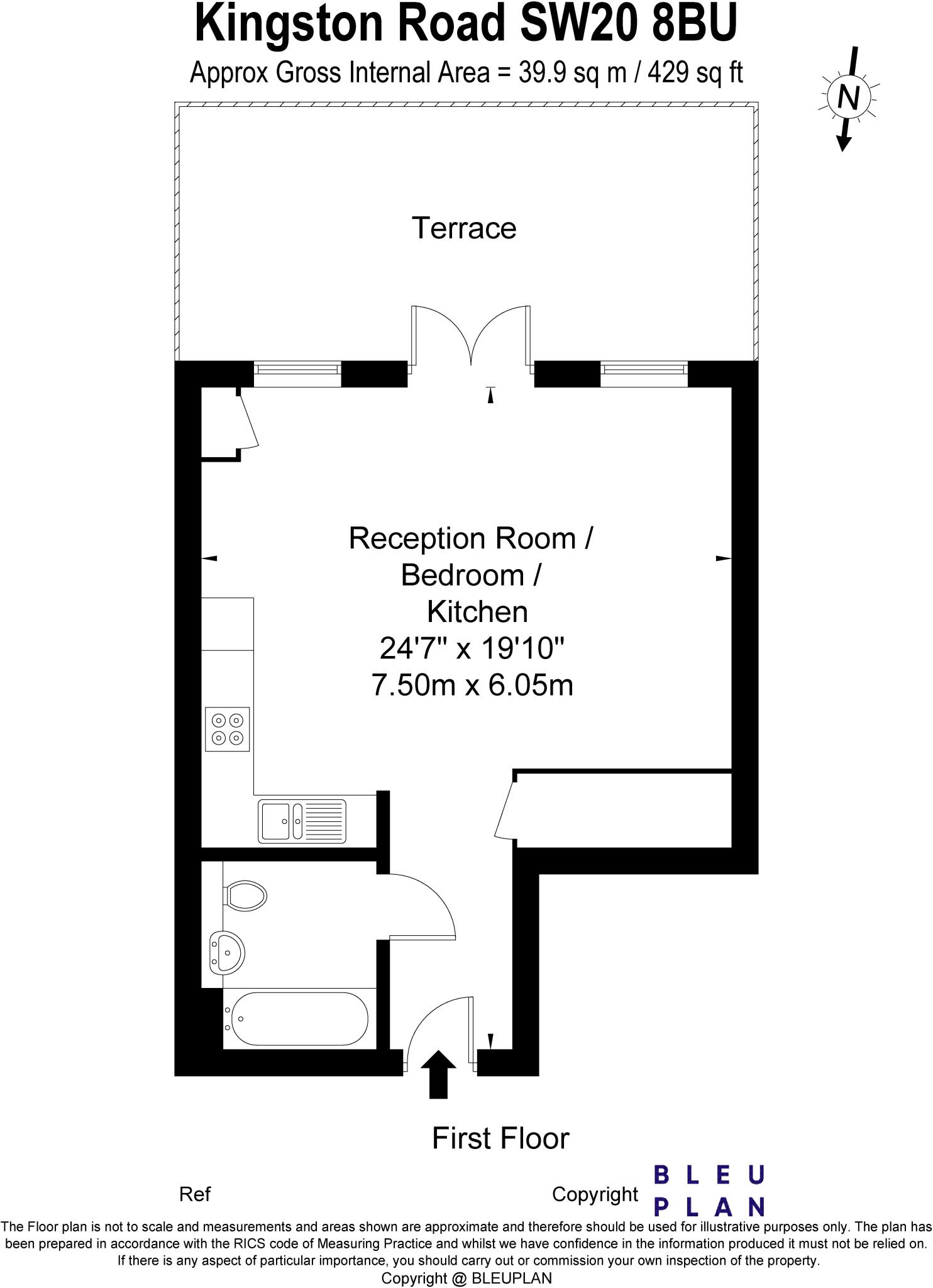 Kingston Road, London, SW20 floorplan
