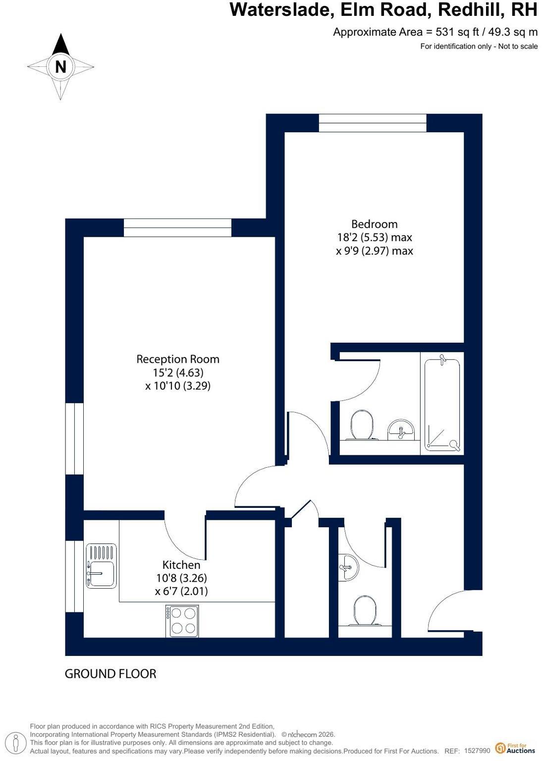 Waterslade, Elm Road, Redhill floorplan