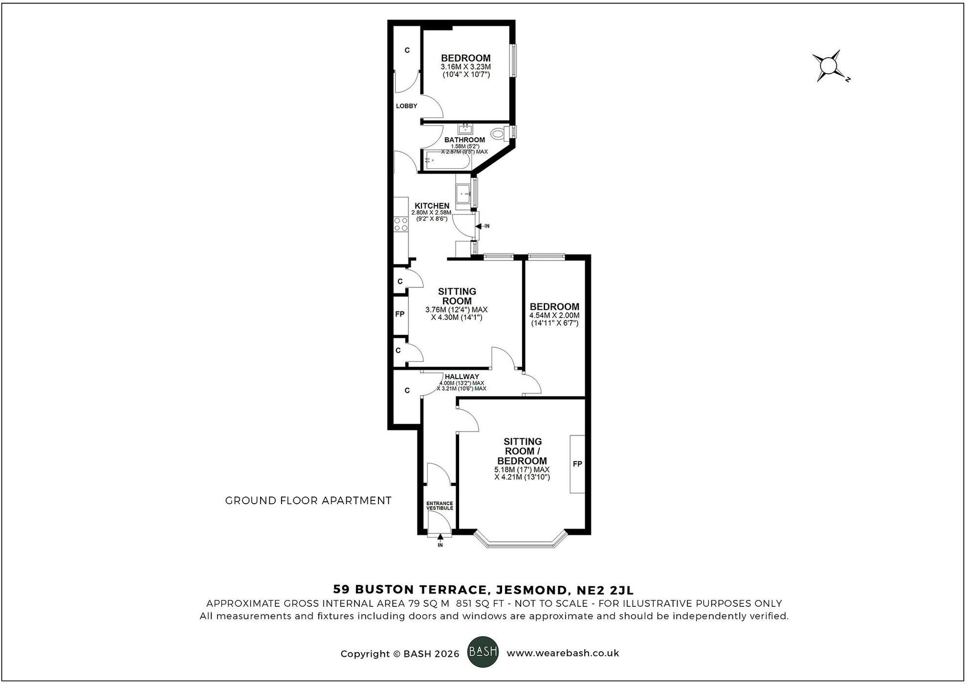 Buston Terrace, Jesmond, NE2 floorplan