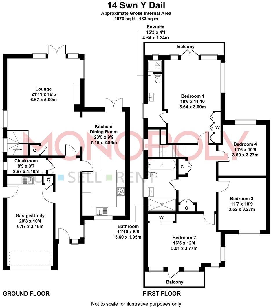 Swn Y Dail, Barmouth floorplan