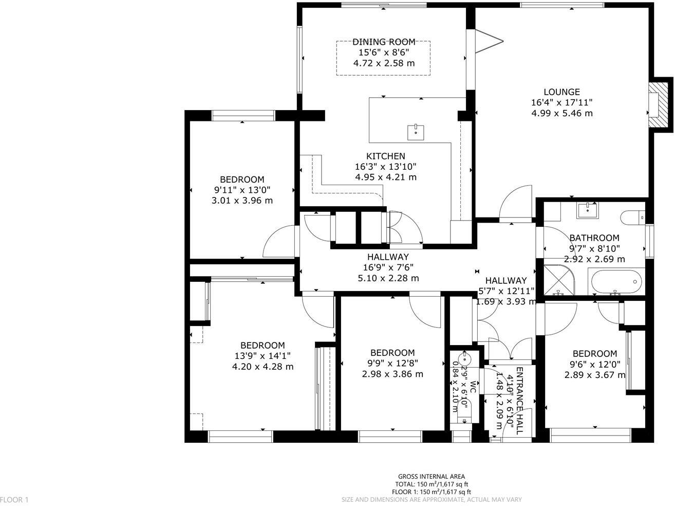 Dittons Road, Polegate floorplan