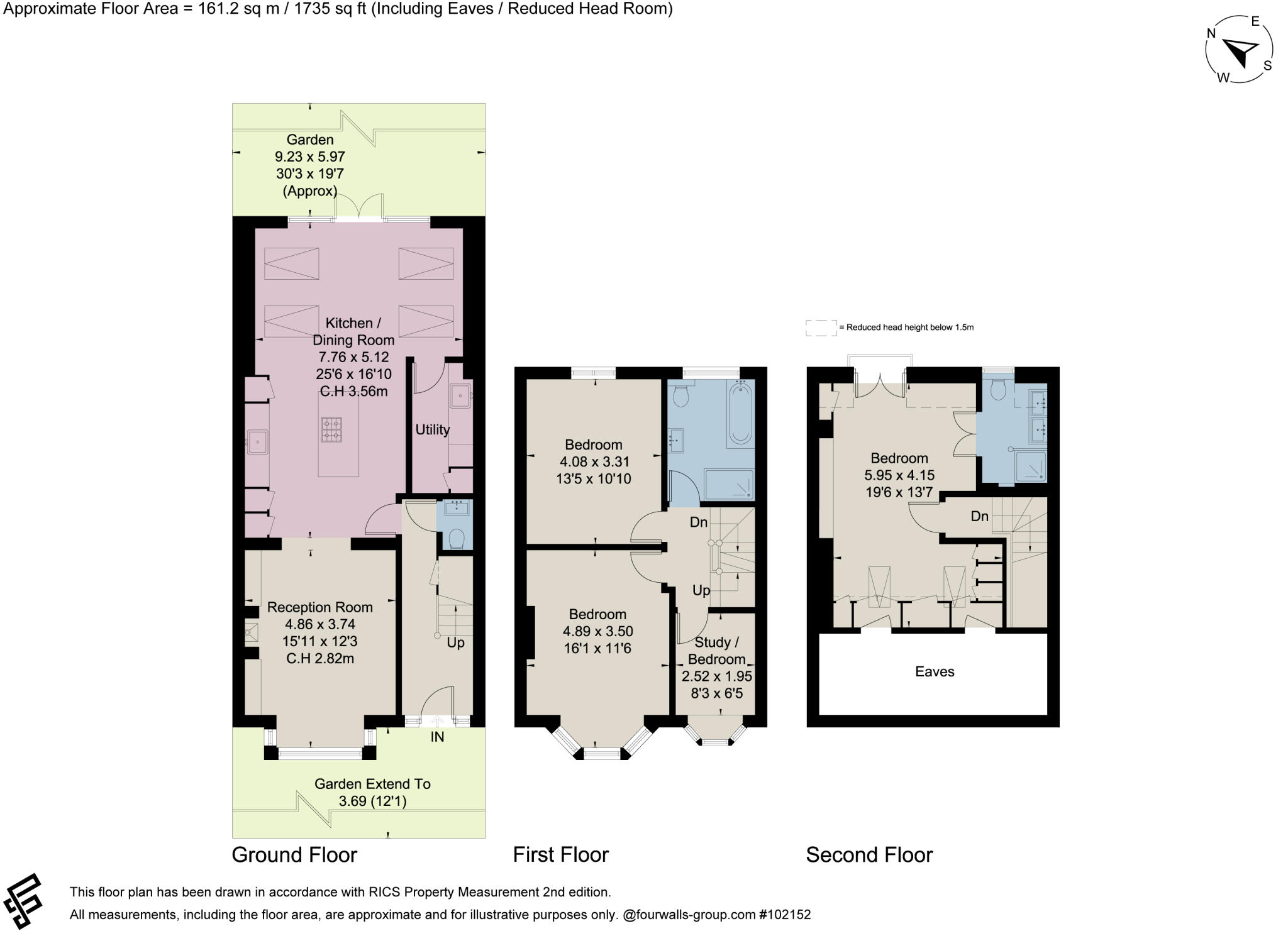 Chatsworth Avenue, Wimbledon, London, SW20 floorplan
