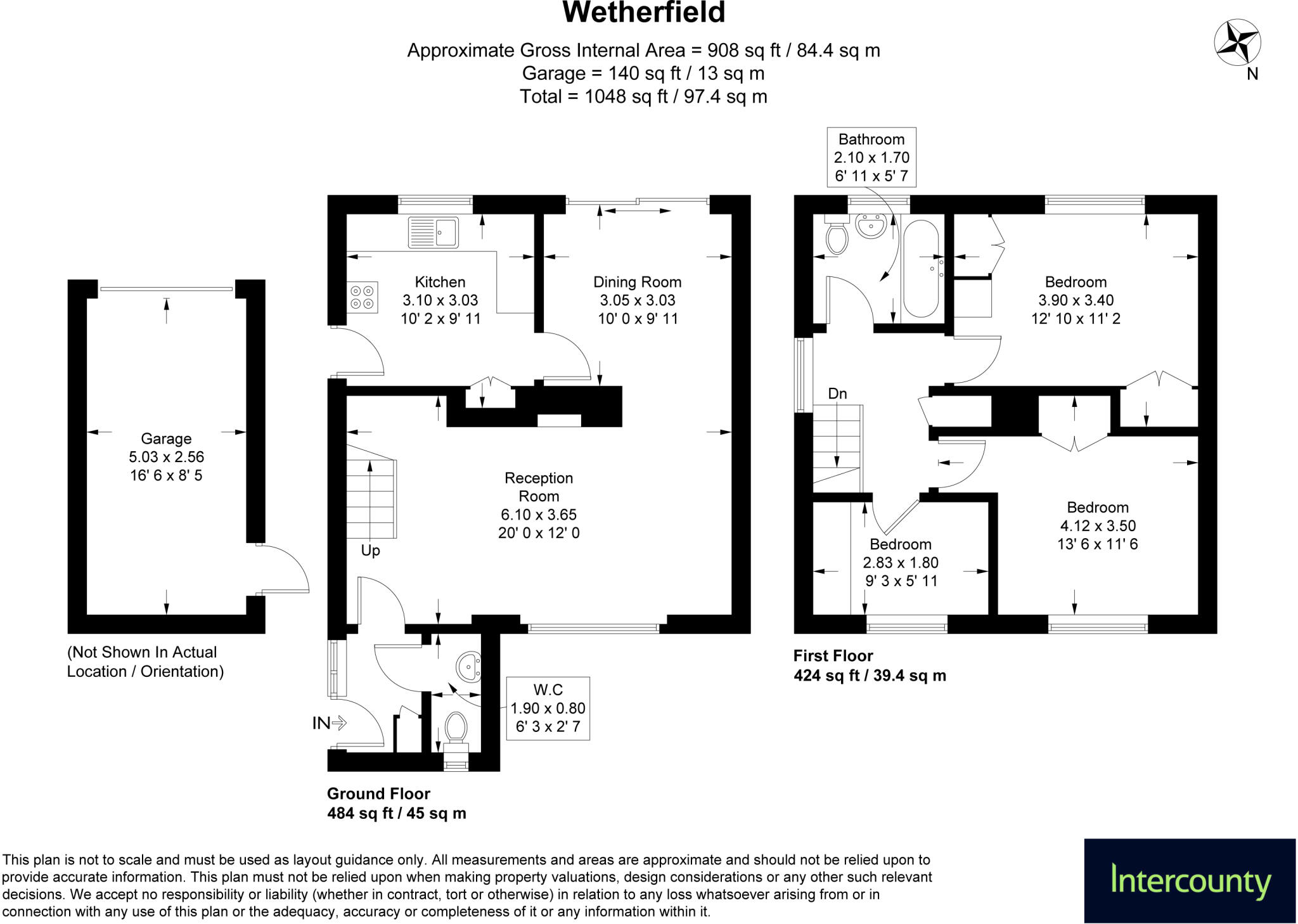 Wetherfield, Stansted, Essex, CM24 floorplan