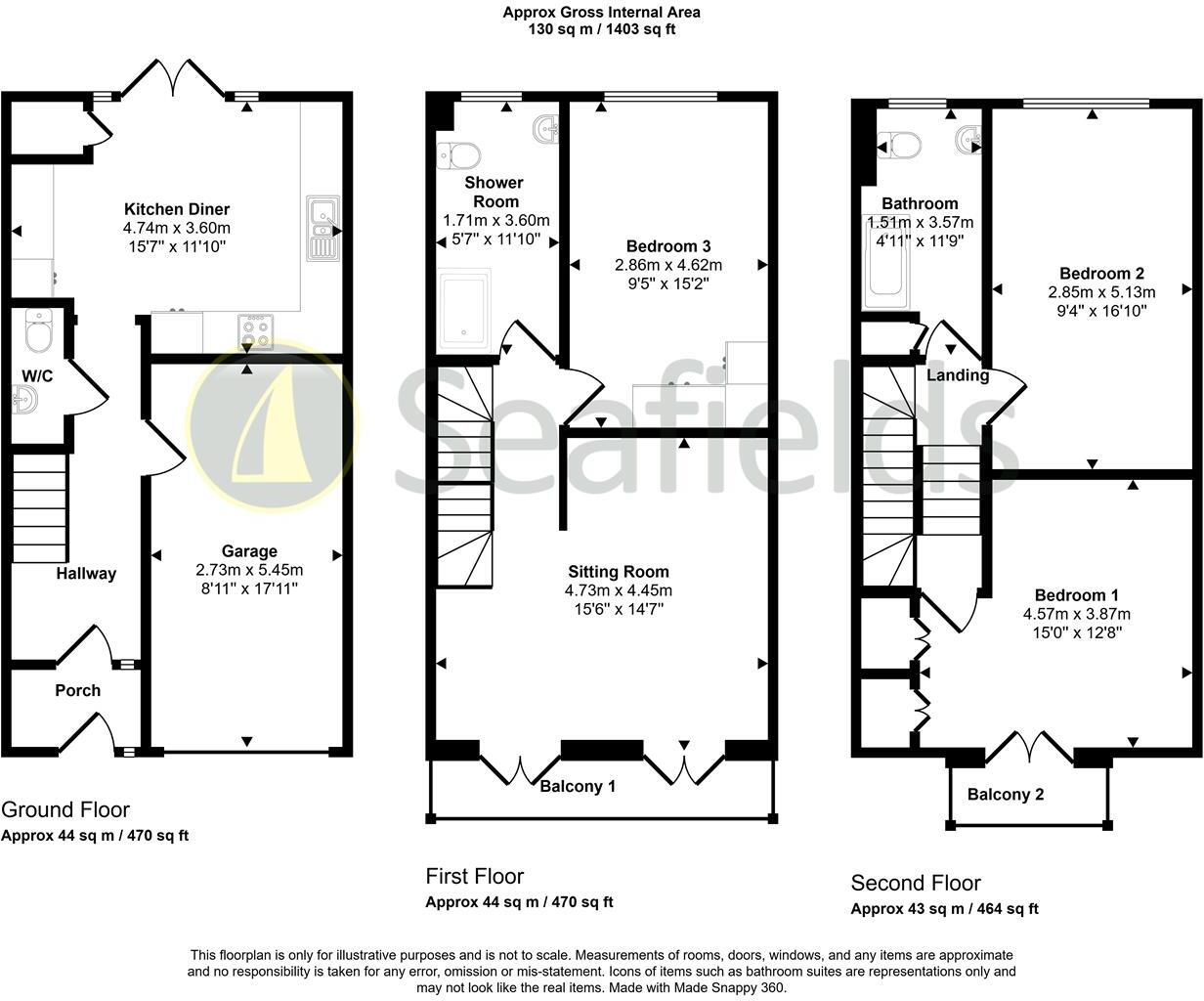 Harbour View, Bembridge, PO34 5NU floorplan