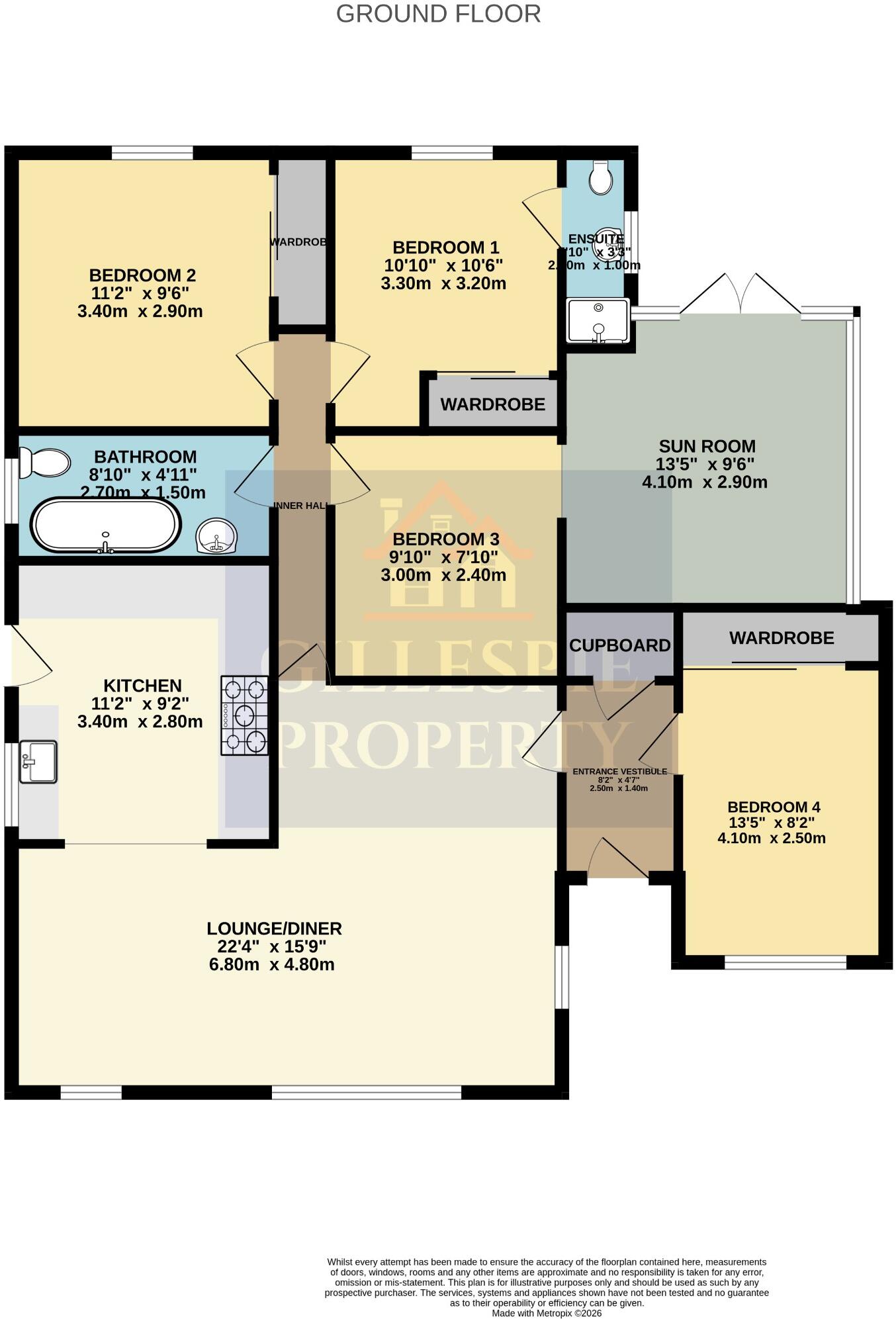 8 Waverley Park, Redding, FK2 9RT floorplan