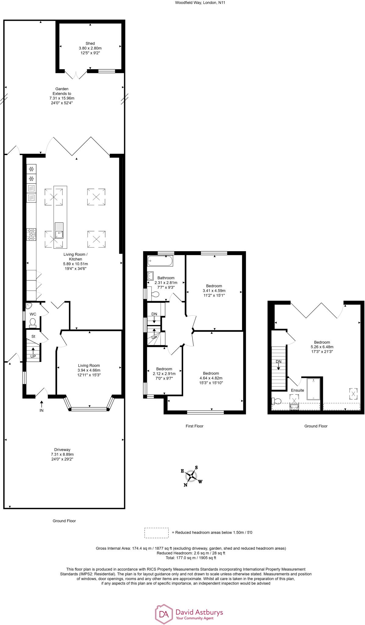 Woodfield Way N11 floorplan