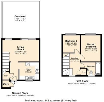 Douglass Road, Plymouth, Devon. floorplan