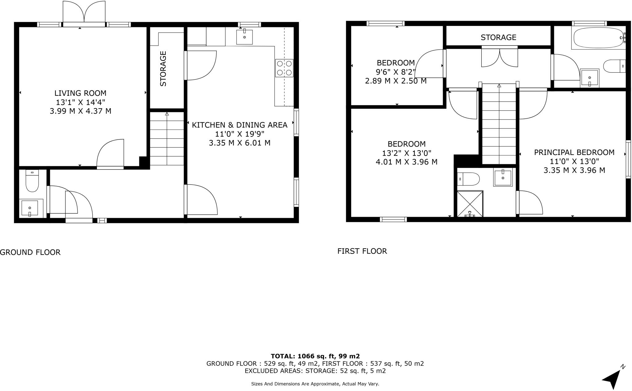 Northdale Court, Raunds, Northamptonshire, NN9 floorplan