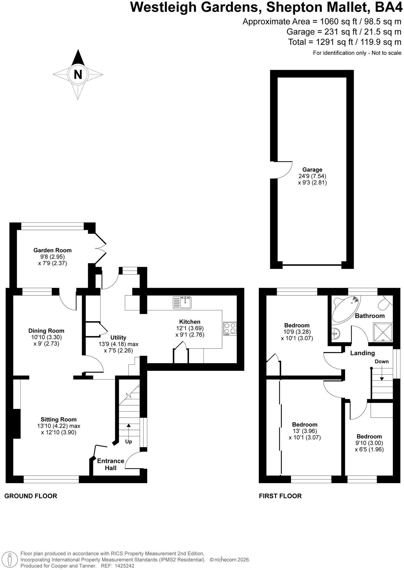 Westleigh Gardens, Shepton Mallet, BA4 floorplan