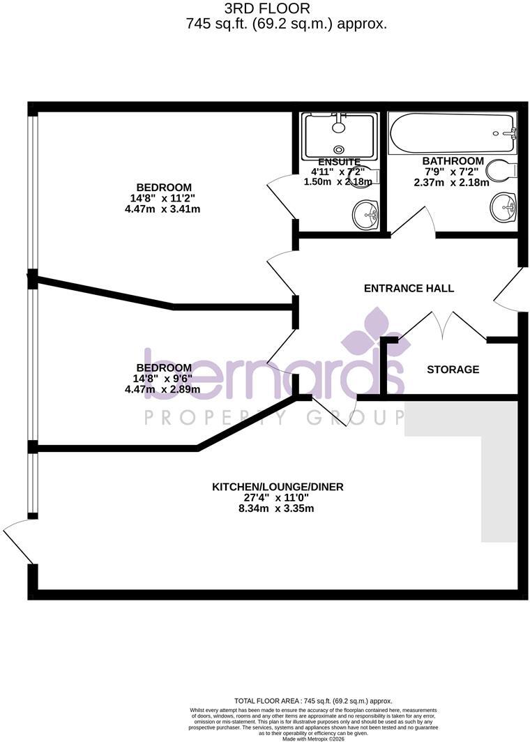 Handley's Corner, Palmerston Road, Southsea floorplan