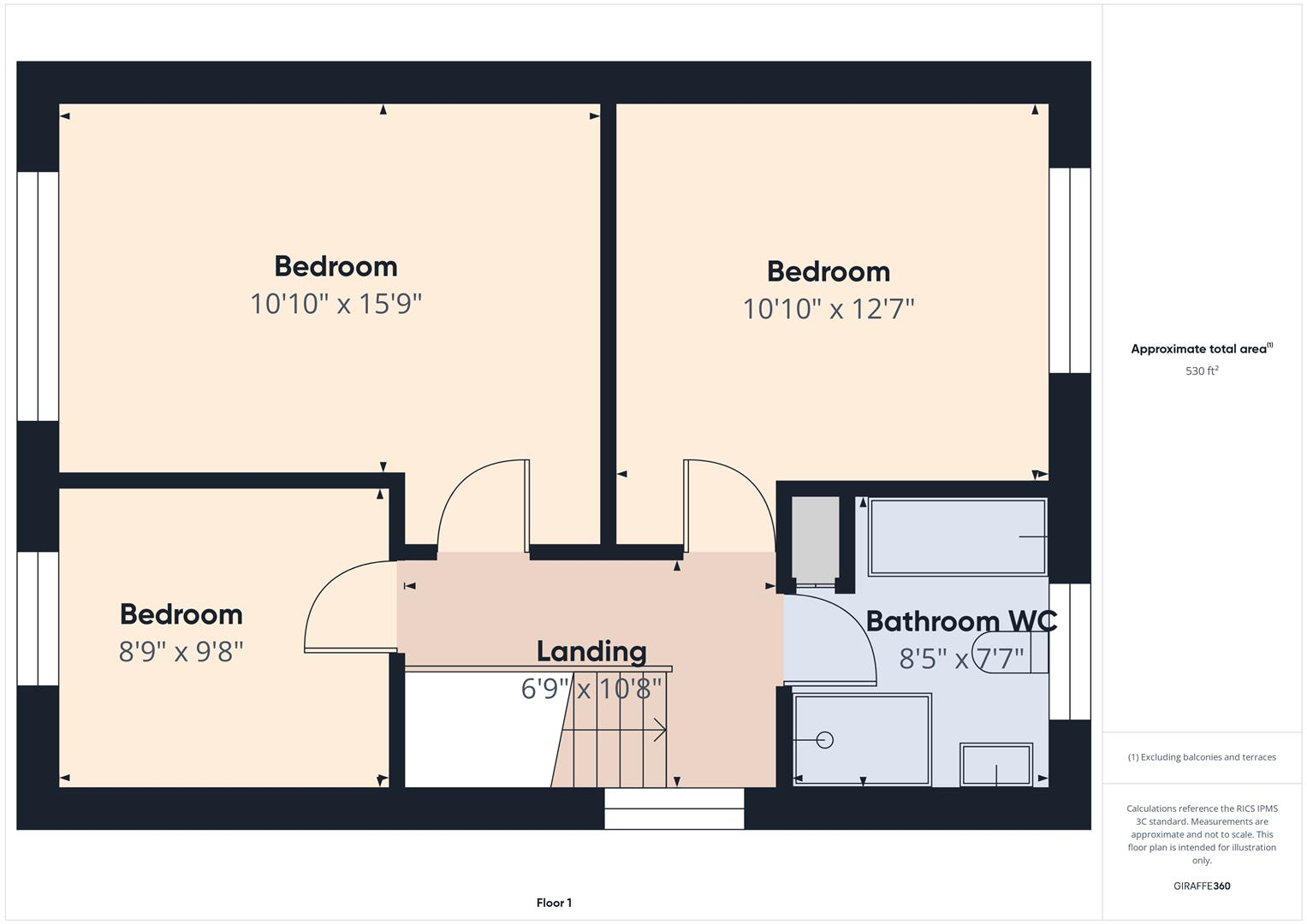 Hertford Close, Whitley Bay floorplan