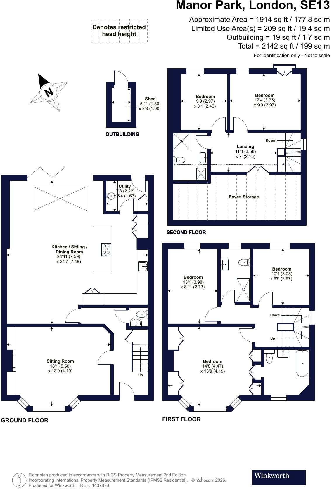 Manor Park, Hither Green, London, SE13 floorplan