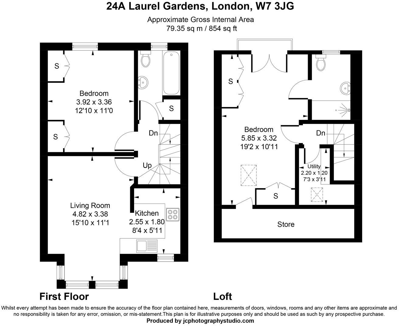 Laurel Gardens, Hanwell floorplan
