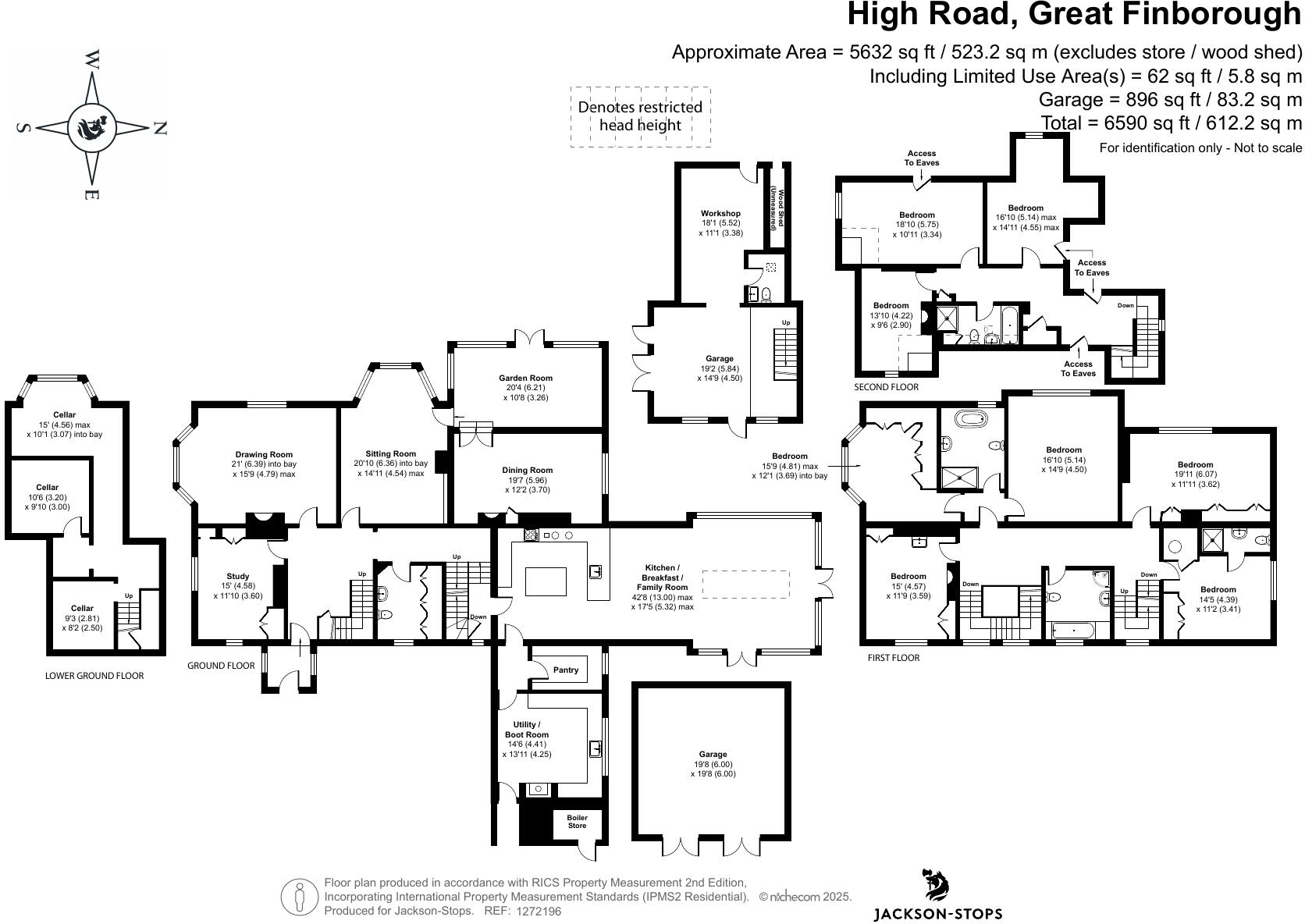 High Road, Great Finborough, Stowmarket, Suffolk, IP14 floorplan
