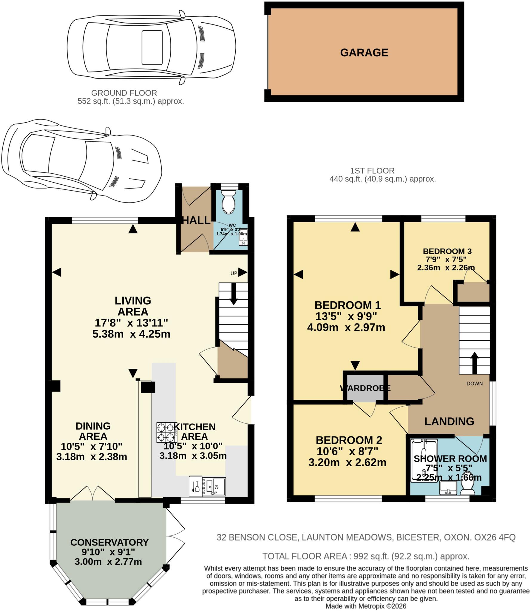 Benson Close, Bicester, Oxfordshire floorplan